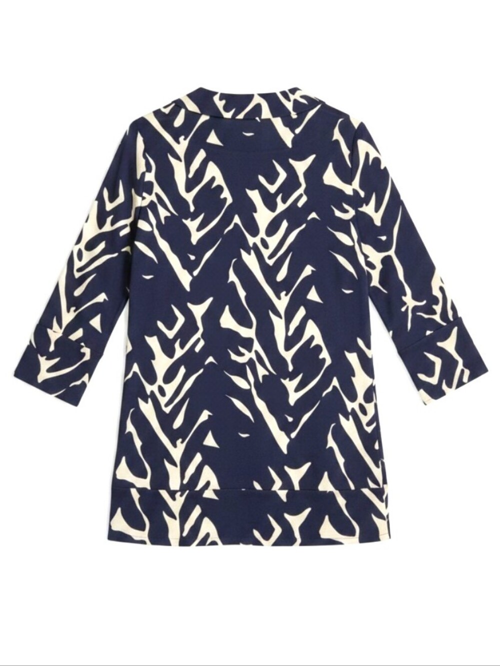 Diane von Furstenberg Vintage Silk Abstract Print Shift Tunic Dress Size 8 - Picture 3 of 8
